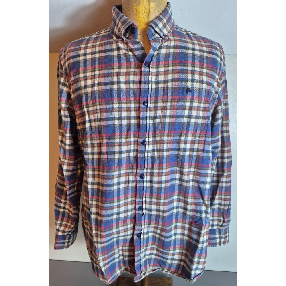 Vineyard Vines Mens Longshore Flannel Shirt Large Slim Fit Large Multicolor